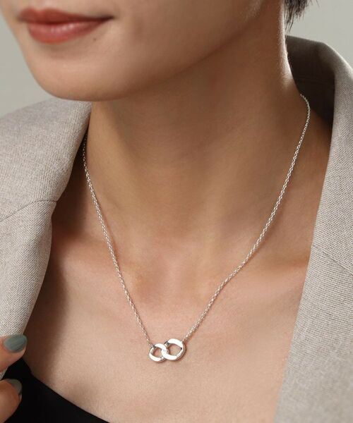 COCOSHNIK ONKITSCH / ココシュニックオンキッチュ ネックレス・ペンダント・チョーカー | シルバー カーブチェーンモチーフ ダブルネックレス | 詳細11