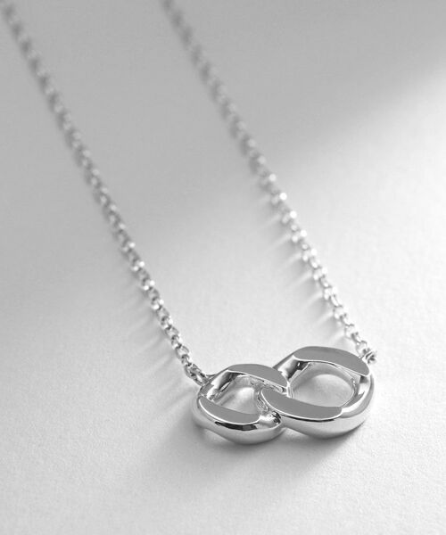 COCOSHNIK ONKITSCH / ココシュニックオンキッチュ ネックレス・ペンダント・チョーカー | シルバー カーブチェーンモチーフ ダブルネックレス | 詳細2