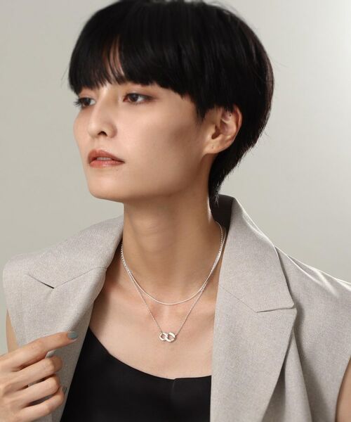 COCOSHNIK ONKITSCH / ココシュニックオンキッチュ ネックレス・ペンダント・チョーカー | シルバー カーブチェーンモチーフ ダブルネックレス | 詳細6