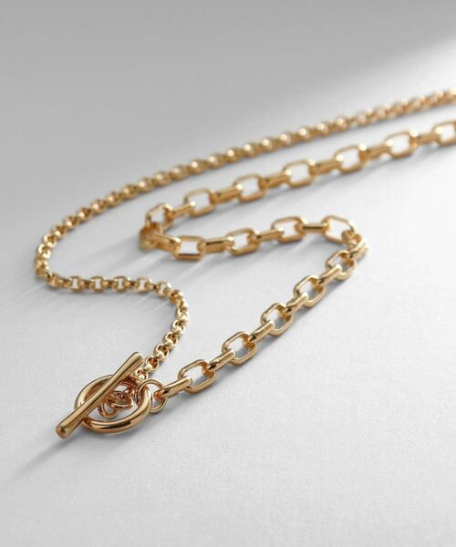 COCOSHNIK ONKITSCH / ココシュニックオンキッチュ ネックレス・ペンダント・チョーカー | シルバー ミックスネックレス ドームチェーンマンテルネックレス GP | 詳細1