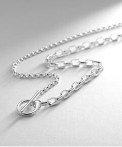 COCOSHNIK ONKITSCH / ココシュニックオンキッチュ ネックレス・ペンダント・チョーカー | シルバー ミックスネックレス ドームチェーンマンテルネックレス