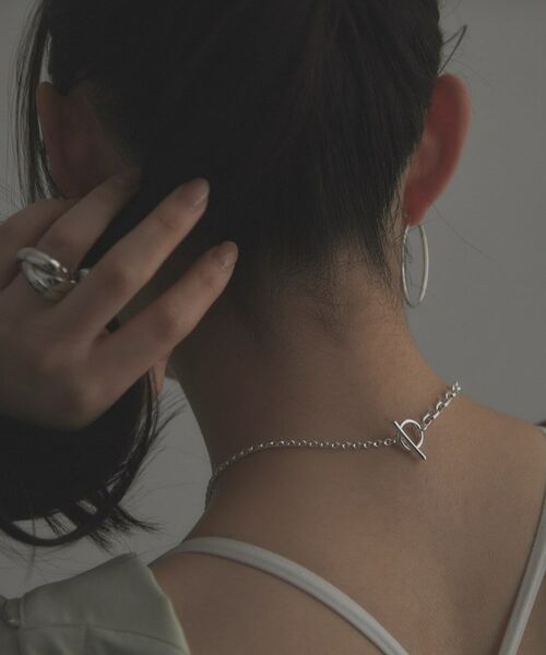 COCOSHNIK ONKITSCH / ココシュニックオンキッチュ ネックレス・ペンダント・チョーカー | シルバー ミックスネックレス ドームチェーンマンテルネックレス | 詳細10