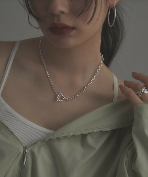 COCOSHNIK ONKITSCH / ココシュニックオンキッチュ ネックレス・ペンダント・チョーカー | シルバー ミックスネックレス ドームチェーンマンテルネックレス | 詳細8