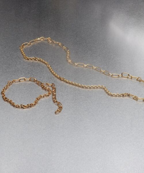 COCOSHNIK ONKITSCH / ココシュニックオンキッチュ ネックレス・ペンダント・チョーカー | シルバー ミックスネックレス ケーブルチェーン２ＷＡＹネックレス GP | 詳細6