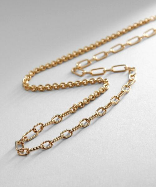 COCOSHNIK ONKITSCH / ココシュニックオンキッチュ ネックレス・ペンダント・チョーカー | シルバー ミックスネックレス ケーブルチェーン２ＷＡＹネックレス GP（ゴールド(600)）