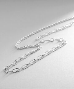 COCOSHNIK ONKITSCH / ココシュニックオンキッチュ ネックレス・ペンダント・チョーカー | シルバー ミックスネックレス ケーブルチェーン２ＷＡＹネックレス