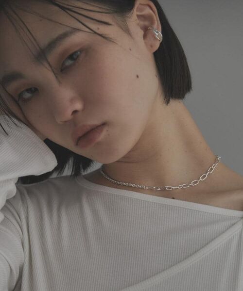 COCOSHNIK ONKITSCH / ココシュニックオンキッチュ ネックレス・ペンダント・チョーカー | シルバー ミックスネックレス ケーブルチェーン２ＷＡＹネックレス | 詳細13