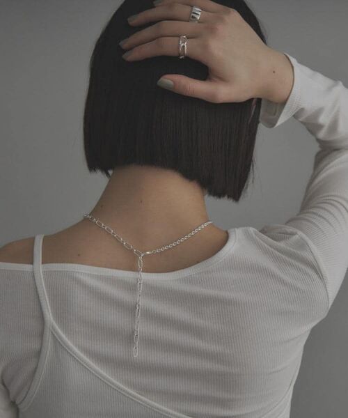 COCOSHNIK ONKITSCH / ココシュニックオンキッチュ ネックレス・ペンダント・チョーカー | シルバー ミックスネックレス ケーブルチェーン２ＷＡＹネックレス | 詳細14