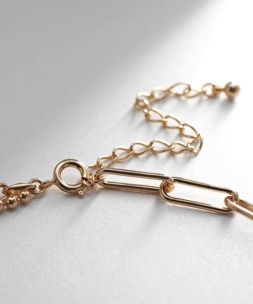 COCOSHNIK ONKITSCH / ココシュニックオンキッチュ ネックレス・ペンダント・チョーカー | シルバー コンビネーションチェーン ニュアンスボールネックレス GP | 詳細3