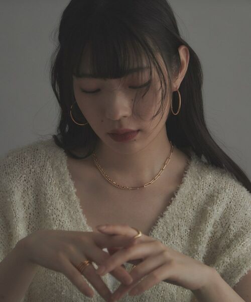 COCOSHNIK ONKITSCH / ココシュニックオンキッチュ ネックレス・ペンダント・チョーカー | シルバー コンビネーションチェーン ニュアンスボールネックレス GP | 詳細6