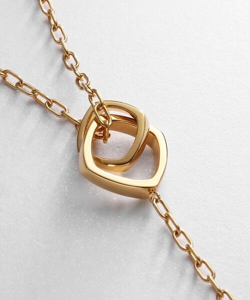 COCOSHNIK ONKITSCH / ココシュニックオンキッチュ ネックレス・ペンダント・チョーカー | シルバー ツイストスクエア Yネックレス GP | 詳細4