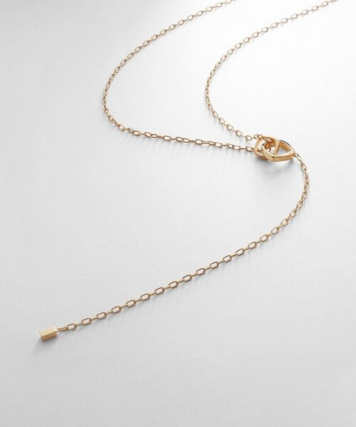 COCOSHNIK ONKITSCH / ココシュニックオンキッチュ ネックレス・ペンダント・チョーカー | シルバー ツイストスクエア Yネックレス GP（ゴールド(600)）