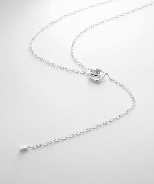 COCOSHNIK ONKITSCH / ココシュニックオンキッチュ ネックレス・ペンダント・チョーカー | シルバー ツイストスクエア Yネックレス | 詳細1