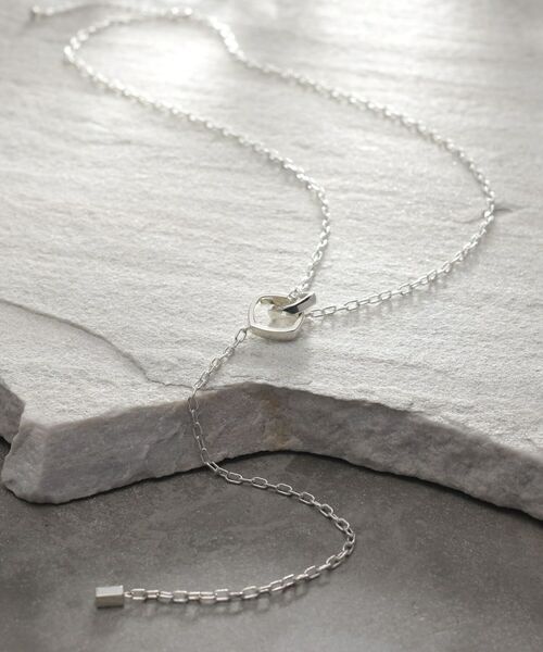 COCOSHNIK ONKITSCH / ココシュニックオンキッチュ ネックレス・ペンダント・チョーカー | シルバー ツイストスクエア Yネックレス | 詳細6