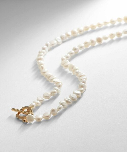 COCOSHNIK ONKITSCH / ココシュニックオンキッチュ ネックレス・ペンダント・チョーカー | シルバー バロックパール カーブチェーン マンテルネックレス GP | 詳細1