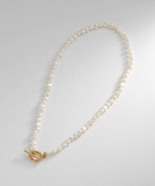 COCOSHNIK ONKITSCH / ココシュニックオンキッチュ ネックレス・ペンダント・チョーカー | シルバー バロックパール カーブチェーン マンテルネックレス GP | 詳細4