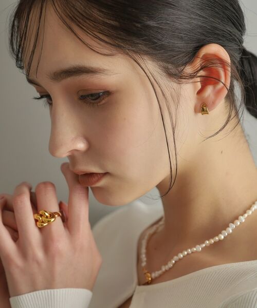 COCOSHNIK ONKITSCH / ココシュニックオンキッチュ ネックレス・ペンダント・チョーカー | シルバー バロックパール カーブチェーン マンテルネックレス GP | 詳細7