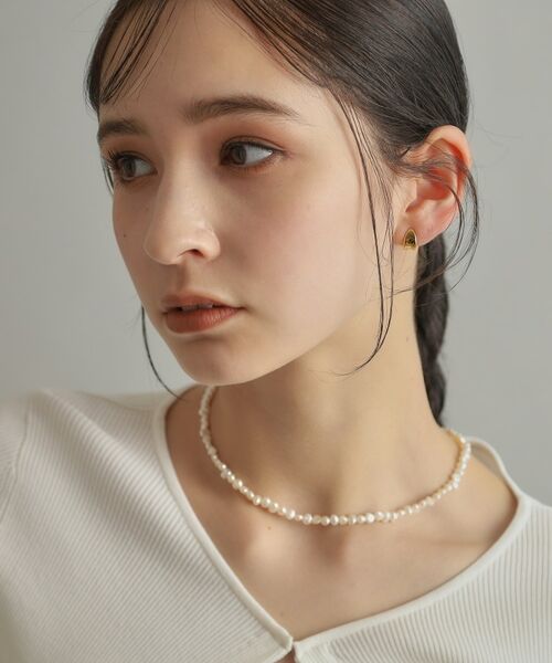 COCOSHNIK ONKITSCH / ココシュニックオンキッチュ ネックレス・ペンダント・チョーカー | シルバー バロックパール カーブチェーン マンテルネックレス GP | 詳細8