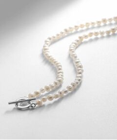 COCOSHNIK ONKITSCH / ココシュニックオンキッチュ ネックレス・ペンダント・チョーカー | シルバー バロックパール カーブチェーン マンテルネックレス