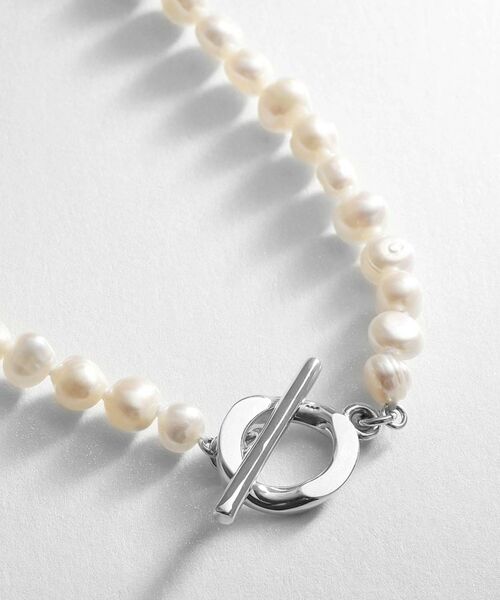 COCOSHNIK ONKITSCH / ココシュニックオンキッチュ ネックレス・ペンダント・チョーカー | シルバー バロックパール カーブチェーン マンテルネックレス | 詳細2