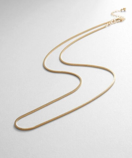 COCOSHNIK ONKITSCH / ココシュニックオンキッチュ ネックレス・ペンダント・チョーカー | シルバー デザインチェーン コンパクトネックレス GP（ゴールド(600)）