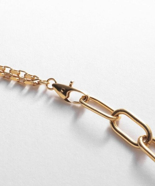 COCOSHNIK ONKITSCH / ココシュニックオンキッチュ ネックレス・ペンダント・チョーカー | シルバー バロックパール ミックスチェーン ダブルドロップ ネックレス GP | 詳細3