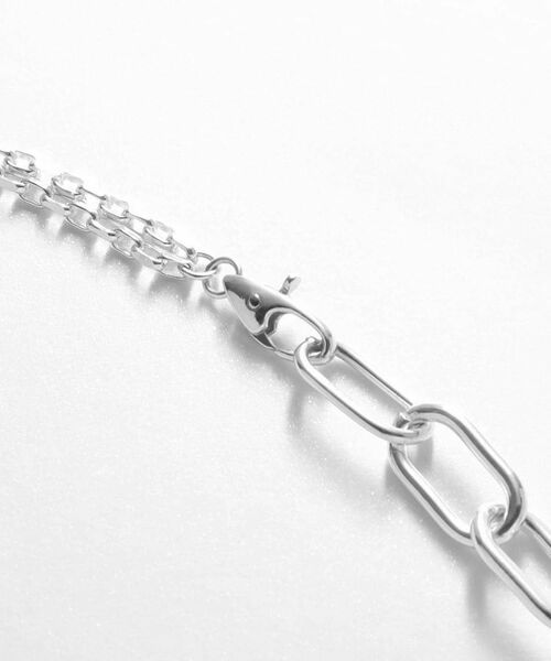 COCOSHNIK ONKITSCH / ココシュニックオンキッチュ ネックレス・ペンダント・チョーカー | シルバー バロックパール ミックスチェーン ダブルドロップ ネックレス | 詳細3