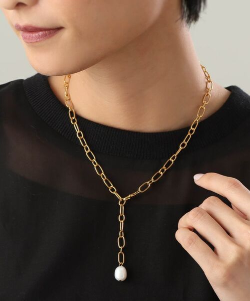 COCOSHNIK ONKITSCH / ココシュニックオンキッチュ ネックレス・ペンダント・チョーカー | シルバー バロックパール 2WAYドロップ ネックレス GP | 詳細13