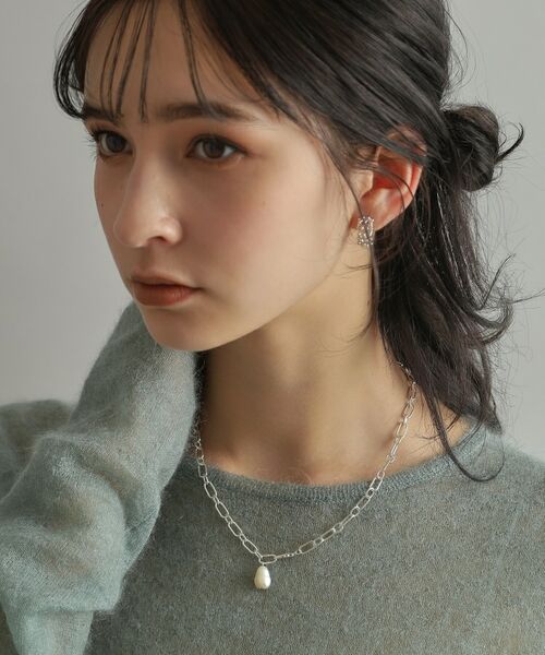 COCOSHNIK ONKITSCH / ココシュニックオンキッチュ ネックレス・ペンダント・チョーカー | シルバー バロックパール 2WAYドロップ ネックレス | 詳細10