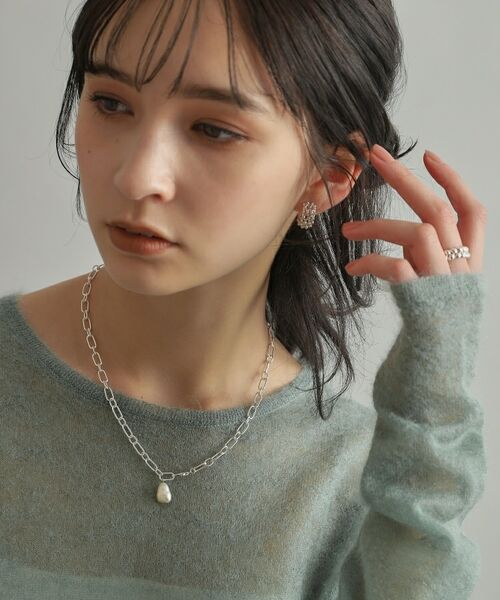 COCOSHNIK ONKITSCH / ココシュニックオンキッチュ ネックレス・ペンダント・チョーカー | シルバー バロックパール 2WAYドロップ ネックレス | 詳細11