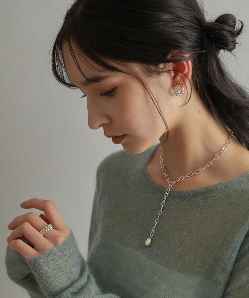 COCOSHNIK ONKITSCH / ココシュニックオンキッチュ ネックレス・ペンダント・チョーカー | シルバー バロックパール 2WAYドロップ ネックレス | 詳細7