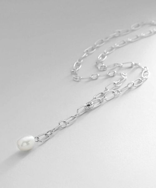 COCOSHNIK ONKITSCH / ココシュニックオンキッチュ ネックレス・ペンダント・チョーカー | シルバー バロックパール 2WAYドロップ ネックレス（シルバー(606)）