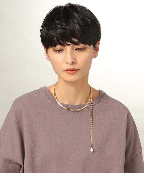 COCOSHNIK ONKITSCH / ココシュニックオンキッチュ ネックレス・ペンダント・チョーカー | シルバー マルチチェーンネックレス メタル・パール GP | 詳細11