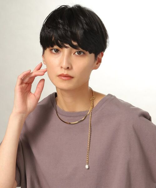 COCOSHNIK ONKITSCH / ココシュニックオンキッチュ ネックレス・ペンダント・チョーカー | シルバー マルチチェーンネックレス メタル・パール GP | 詳細12