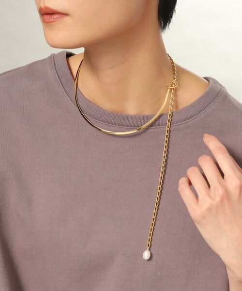 COCOSHNIK ONKITSCH / ココシュニックオンキッチュ ネックレス・ペンダント・チョーカー | シルバー マルチチェーンネックレス メタル・パール GP | 詳細15