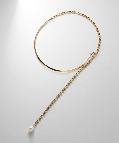 COCOSHNIK ONKITSCH / ココシュニックオンキッチュ ネックレス・ペンダント・チョーカー | シルバー マルチチェーンネックレス メタル・パール GP | 詳細4