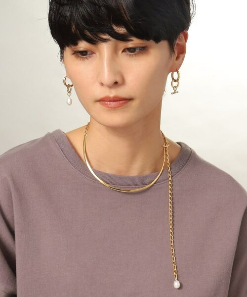 COCOSHNIK ONKITSCH / ココシュニックオンキッチュ ネックレス・ペンダント・チョーカー | シルバー マルチチェーンネックレス メタル・パール GP | 詳細7