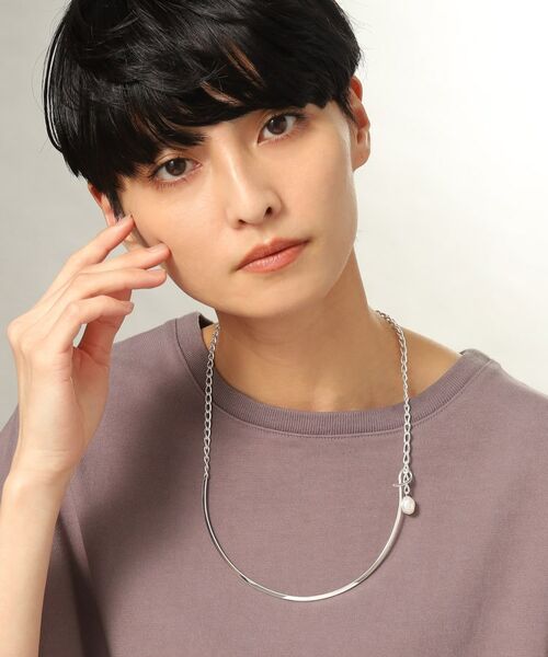 COCOSHNIK ONKITSCH / ココシュニックオンキッチュ ネックレス・ペンダント・チョーカー | シルバー マルチチェーンネックレス メタル・パール | 詳細10