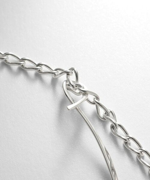 COCOSHNIK ONKITSCH / ココシュニックオンキッチュ ネックレス・ペンダント・チョーカー | シルバー マルチチェーンネックレス メタル・パール | 詳細3