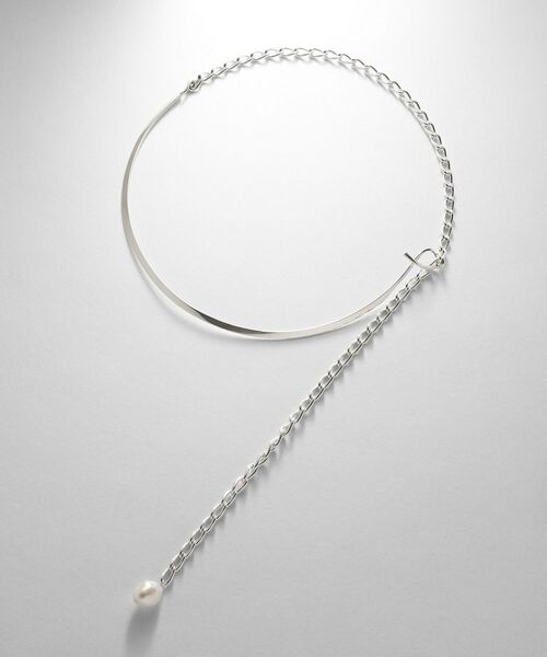 COCOSHNIK ONKITSCH / ココシュニックオンキッチュ ネックレス・ペンダント・チョーカー | シルバー マルチチェーンネックレス メタル・パール | 詳細4