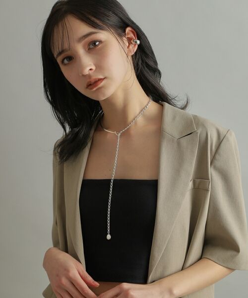 COCOSHNIK ONKITSCH / ココシュニックオンキッチュ ネックレス・ペンダント・チョーカー | シルバー マルチチェーンネックレス メタル・パール | 詳細9