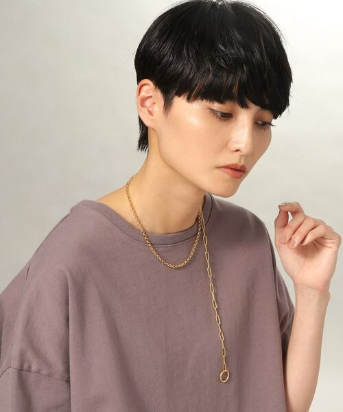 COCOSHNIK ONKITSCH / ココシュニックオンキッチュ ネックレス・ペンダント・チョーカー | シルバー マルチチェーンネックレス ミックスチェーン GP | 詳細10