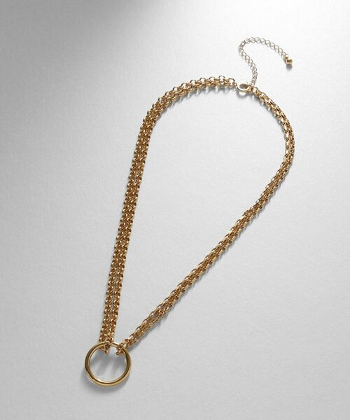 COCOSHNIK ONKITSCH / ココシュニックオンキッチュ ネックレス・ペンダント・チョーカー | シルバー サークルモチーフ ダブルチェーンチョーカー GP | 詳細4