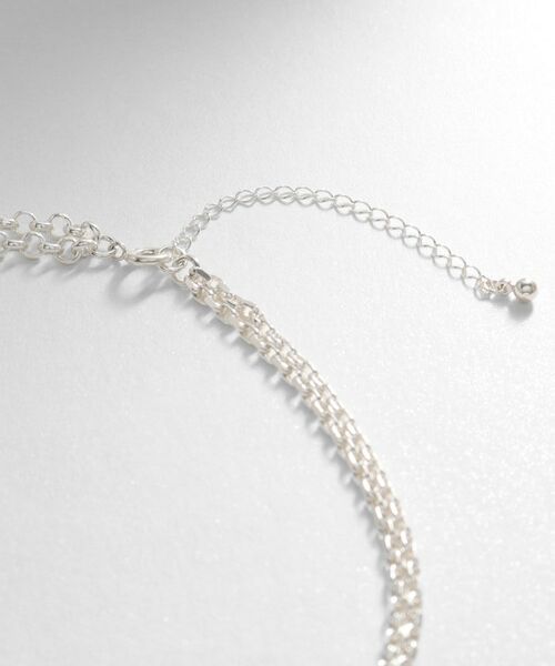 COCOSHNIK ONKITSCH / ココシュニックオンキッチュ ネックレス・ペンダント・チョーカー | シルバー サークルモチーフ ダブルチェーンチョーカー | 詳細3