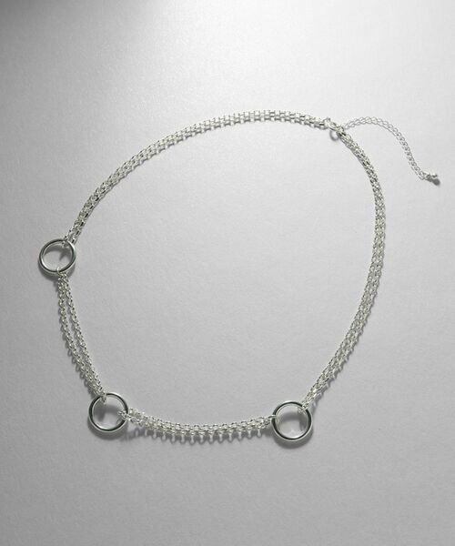 COCOSHNIK ONKITSCH / ココシュニックオンキッチュ ネックレス・ペンダント・チョーカー | シルバー サークルモチーフ ステーションネックレス | 詳細4