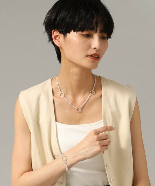 COCOSHNIK ONKITSCH / ココシュニックオンキッチュ ネックレス・ペンダント・チョーカー | シルバー サークルモチーフ ステーションネックレス | 詳細7