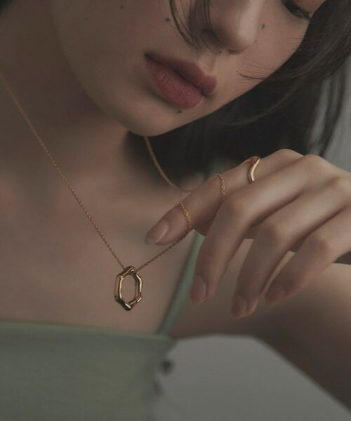 COCOSHNIK ONKITSCH / ココシュニックオンキッチュ ネックレス・ペンダント・チョーカー | シルバー ニュアンスネックレス ヘキサゴン GP | 詳細10