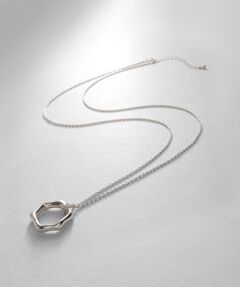 COCOSHNIK ONKITSCH / ココシュニックオンキッチュ ネックレス・ペンダント・チョーカー | シルバー ニュアンスネックレス ヘキサゴン