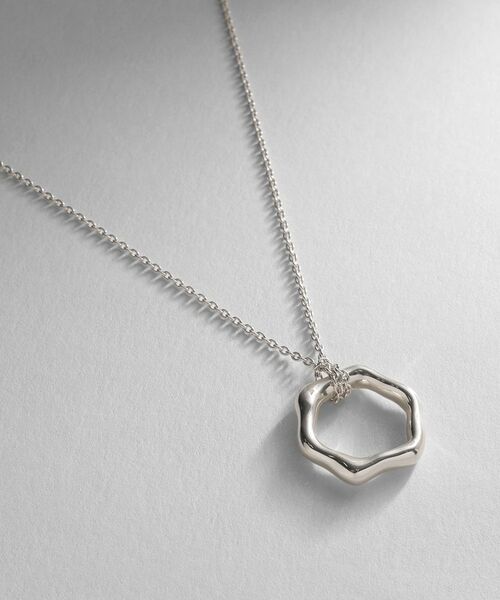 COCOSHNIK ONKITSCH / ココシュニックオンキッチュ ネックレス・ペンダント・チョーカー | シルバー ニュアンスネックレス ヘキサゴン | 詳細2