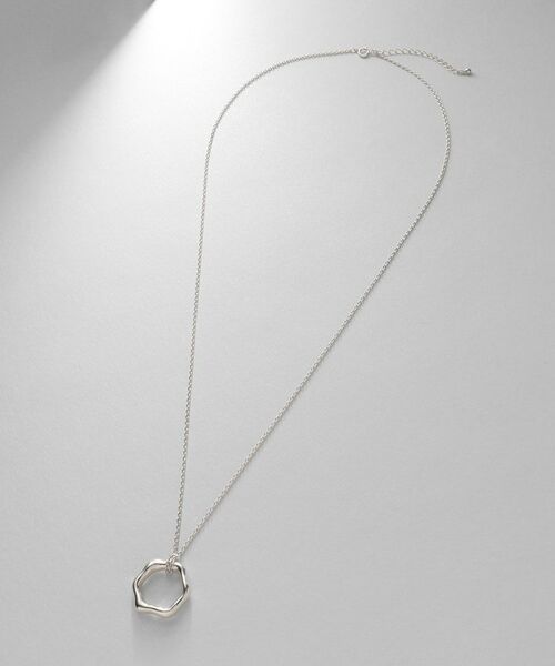 COCOSHNIK ONKITSCH / ココシュニックオンキッチュ ネックレス・ペンダント・チョーカー | シルバー ニュアンスネックレス ヘキサゴン | 詳細4